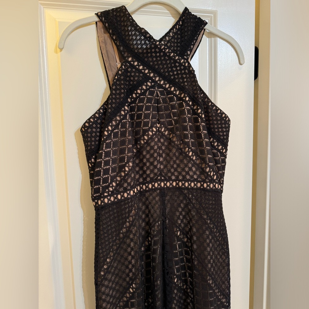 BCBG long black formal gown